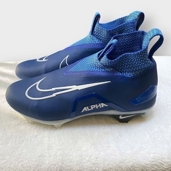 Nike Alpha Menace Elite 3 Game Royal/White Football Cleats CT6648-414 Mens 10 - Picture 1 of 11
